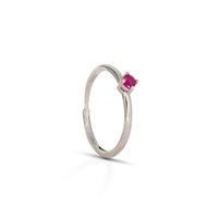 Anello Dilvdò Donna Solitaire in Argento Zircone ANSOLBR3